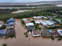 Penampakan dari Udara Banjir Besar Terjang Australia