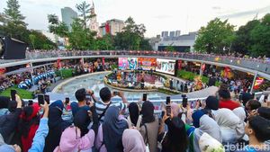 Potret Keseruan Pencanangan HUT Ke-498 Jakarta di Blok M