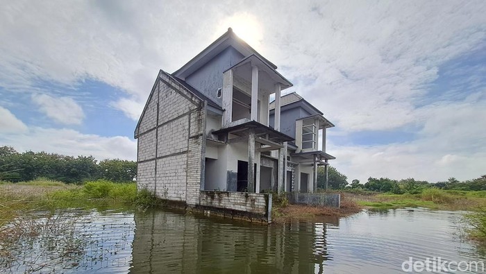 Penampakan rumah terbengkalai di Dusun Karangasem, Desa Karangdagangan, Bandar Kedungmulyo, Jombang yang viral di media sosial
