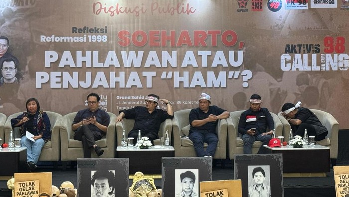 Sejumlah aktivis 98 menolak ide pemberian gelar pahlawan kepada Soeharto (dok istimewa)