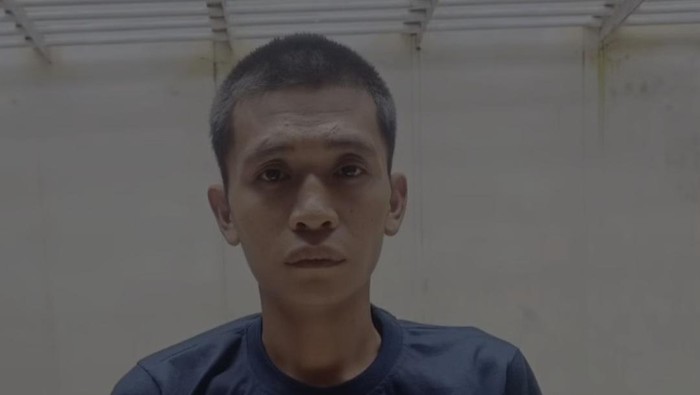 Tampang tersangka Harliko Darliansyah (28) tahanan Polres Lahat yang kabur