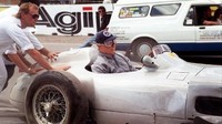 Mobil F1 termahal kedua adalah Mercedes W196 1954 yang pernah dikemudikan Juan Manuel Fangio. Mobil ini laku di harga 29,6 juta Dolar pada 2013. Foto: AFP/PATRICK RIVIERE