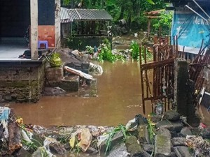 Banjir akibat Tanggul Jebol di Karangasem, Ternak Warga Hanyut