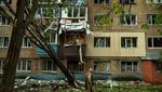Gedung-Gedung Apartemen Ukraina Rusak Dihantam Drone Rusia