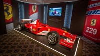 Angka itu mengalahkan penjualan mobil F2003 yang juga dikemudikan Schumacher. Dalam lelang di Jenewa pada 2022 lalu, mobil ini laku di harga 13,2 juta Dolar.  Foto: AFP/FABRICE COFFRINI
