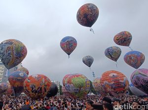 Saat Langit Purwokerto Lebih Berwarna Dihiasi Puluhan Balon Udara