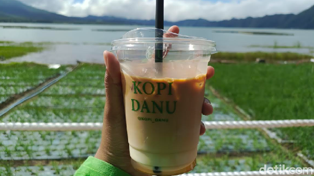 Kopi Danu di Jalan Trunyan, Desa Buahan, Kecamatan Kintamani, Bangli, Minggu (25/5/2025). (Ni Komang Ayu Leona Wirawan)