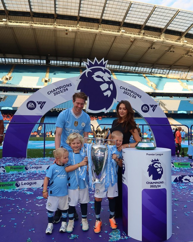 Michelle dan De Bruyne menikah sejak 2017. Keduanya sudah dikaruniai tiga orang anak.Foto: Instagram @lacroixmichele