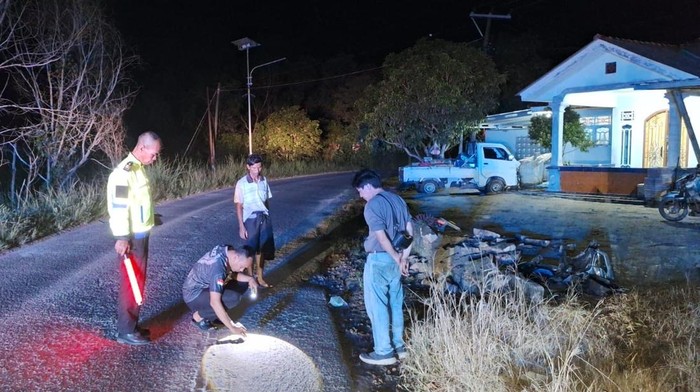 Motor yang dikendarai dua pelajar di Bangka Barat ditabrak pikap
