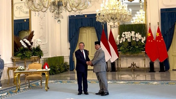 Presiden Prabowo dan PM China Li Qiang