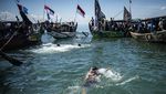 Nelayan Tambaklorok Semarang Gelar Tradisi Sedekah Laut