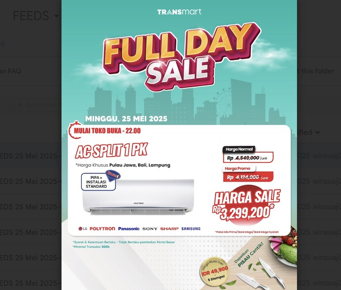 Transmart Full Day Sale