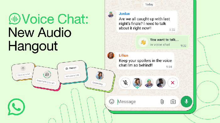 WhatsApp rilis update untuk fitur Voice Chat