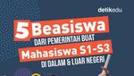 Infografis: 5 Beasiswa Pemerintah buat Mahasiswa S1-S3, Buat Kuliah di Dalam & LN