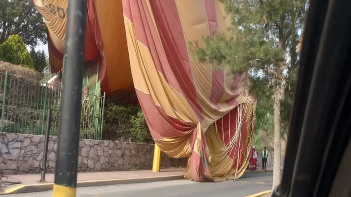 Balon udara jatuh di Meksiko
