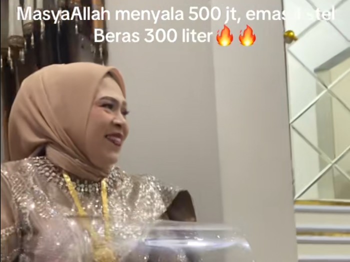 Beredar postingan seserahan pernikahan viral, uang tunai Rp 500 Juta, seperangkat emas hingga beras 300 liter.