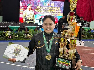 Personel Polres Lamongan Raih Emas di Kejuaraan Terbuka Pencak Silat