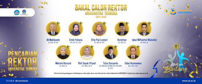 Calon Rektor UT Periode 2025–2030
