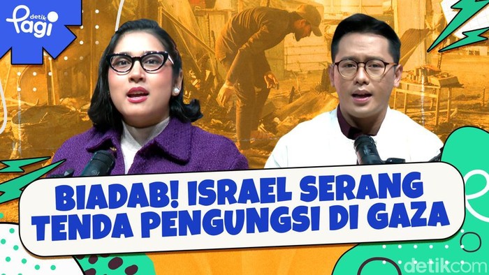 Detik Pagi edisi Senin, 26 Mei 2025 membahas Biadab! Israel Serang Tenda Pengungsi di Gaza