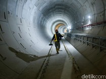 Pembangunan MRT Bundaran HI-Kota Nyaris 50%