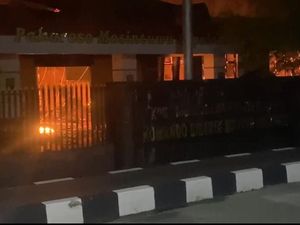 90 Persen Gedung Makodim 1307/Poso Terbakar, Senjata-Amunisi Aman dan Lengkap