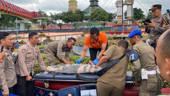 Mayat bocah di Kolam Tugu Lungsir Bandar Lampung