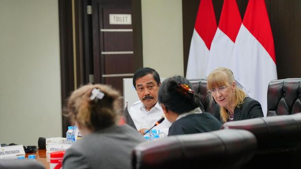 Menteri Imigrasi dan Permasyarakatan (Imipas) Agus Andrianto menerima audiensi Duta Besar Jerman untuk Indonesia, Ina Lepel.