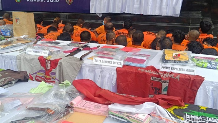 Polda Metro Jaya menggelar konferensi pers hasil Operasi Berantas Jaya 2025. Polda Metro Jaya menggelar konferensi pers hasil Operasi Berantas Jaya 2025.