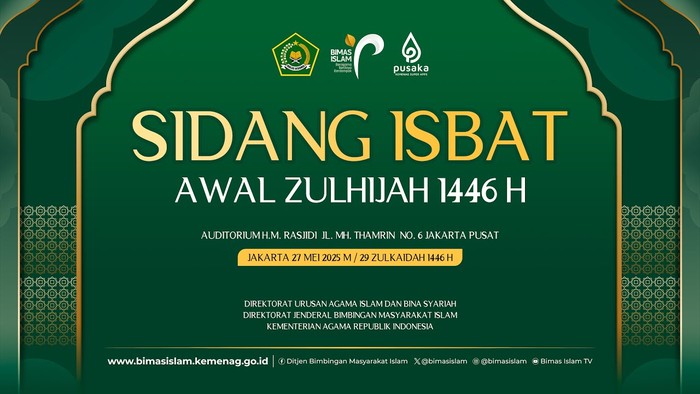 Poster Sidang Isbat 1 Zulhijah 1446 H