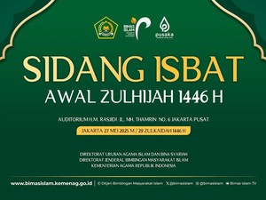 Link Live Streaming Hasil Sidang Isbat Penentuan Awal Zulhijah 2025