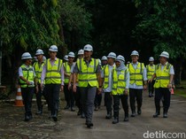 Gaya AHY Tinjau Proyek MRT Thamrin-Monas