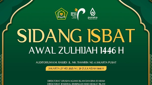Pengumuman Hasil Sidang Isbat Idul Adha 2025 Pantau di Sini