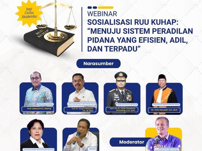 Webinar Sosialisasi RUU KUHAP