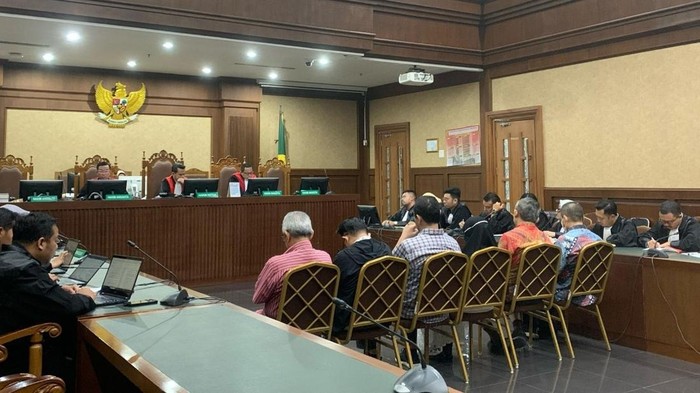 Sidang vonis 6 eks pejabat Antam digelar di Pengadilan Tipikor Jakarta, Jalan Bungur Besar Raya, Jakarta Pusat, Selasa (27/5/2025).