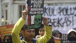 Aksi Mahasiswa Tuntut Penghentian PLTU Babelan Bekasi