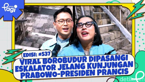 Viral Borobudur Dipasangi Eskalator Jelang Kunjungan Prabowo-Presiden Prancis