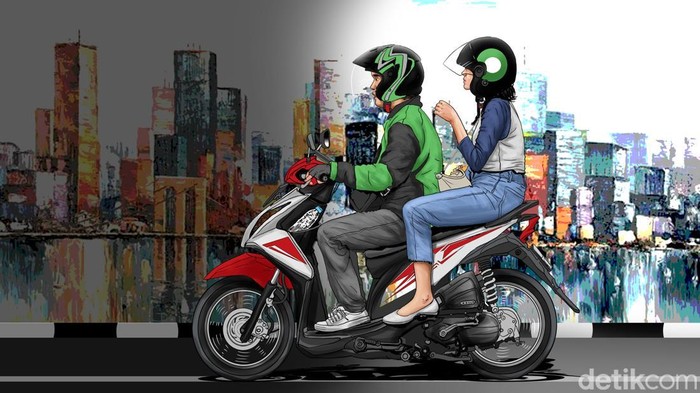 Ilustrasi Ojek Online