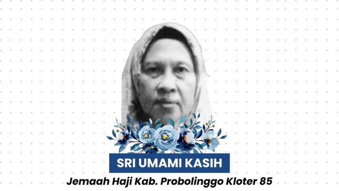 Jemaah haji asal Probolinggo yang meninggal sesaat sebelum pesawat mendarat.