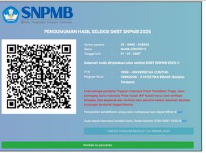 44 Link Pengumuman SNBT 2025 Resmi Semua PTN, Yuk Cek Hasil UTBK!