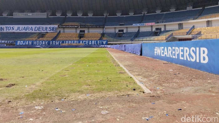 Kondisi terkini Stadion Gelora Bandung Lautan Api.