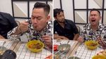 Lahapnya Nassar Saat Makan Nasi Kebuli hingga Nasi Tempong