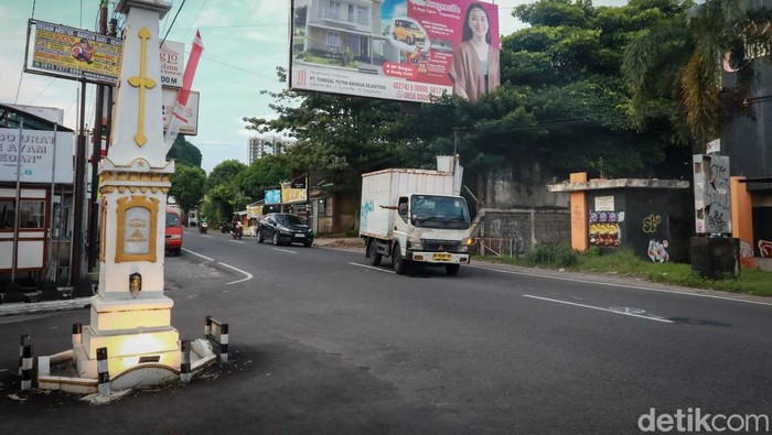 Lokasi Kecelakaan Lokasi kecelakaan yang menewaskan mahasiswa UGM.