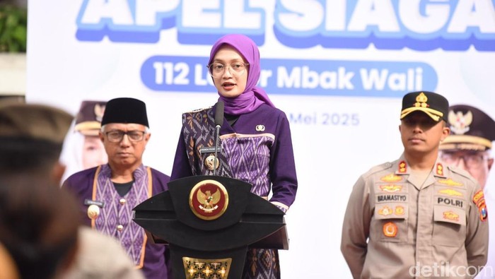 Mbak Vinanda launching layanan Lapor Mbak Wali 112