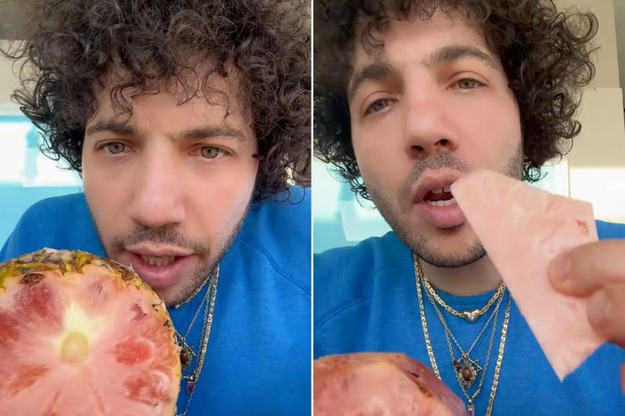 Benny Blanco cicip nanas pink