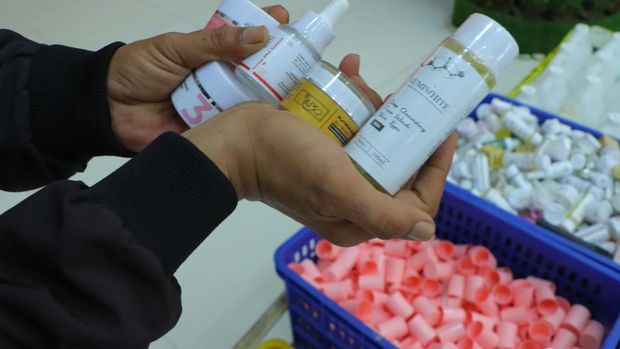 Pabrik Skincare Palsu di Bekasi