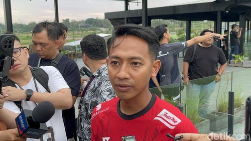 Pemain Timnas Indonesia Beckha Putra di BUTC Gianyar, Selasa (27/5/2025). (RIzki Setyo)