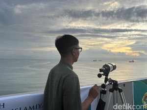 Pantauan Hilal Idul Adha di CPI Makassar Terkendala Cuaca Mendung