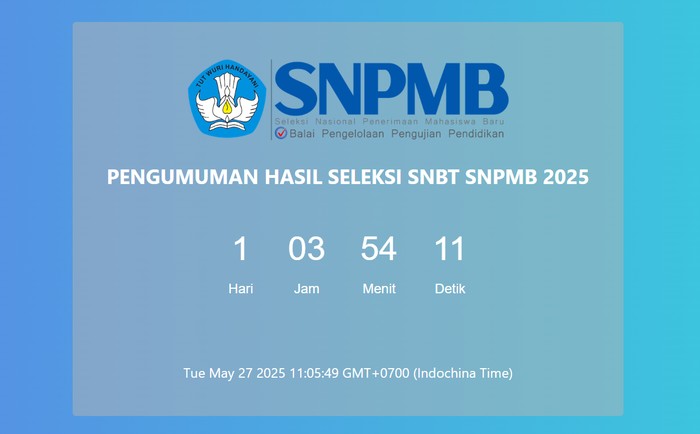 Pengumuman UTBK SNBT 2025