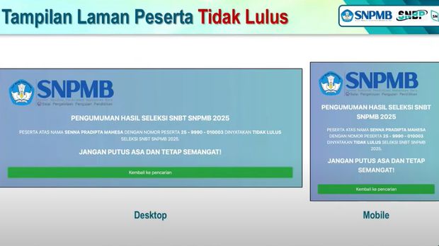 Pengumuman UTBK SNBT 2025