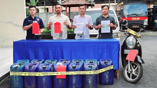 Pengungkapan kasus tindak pidana penyalahgunaan BBM jenis Pertalite oleh Polres Bangli. (IST)